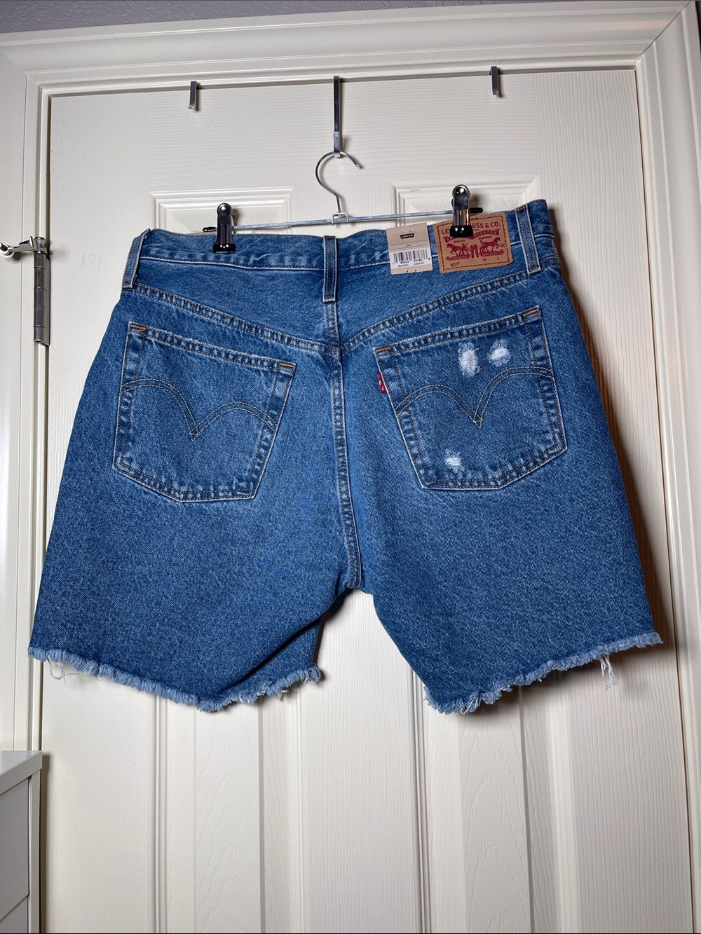 Levi's Blue Denim Jean Cutoff Shorts